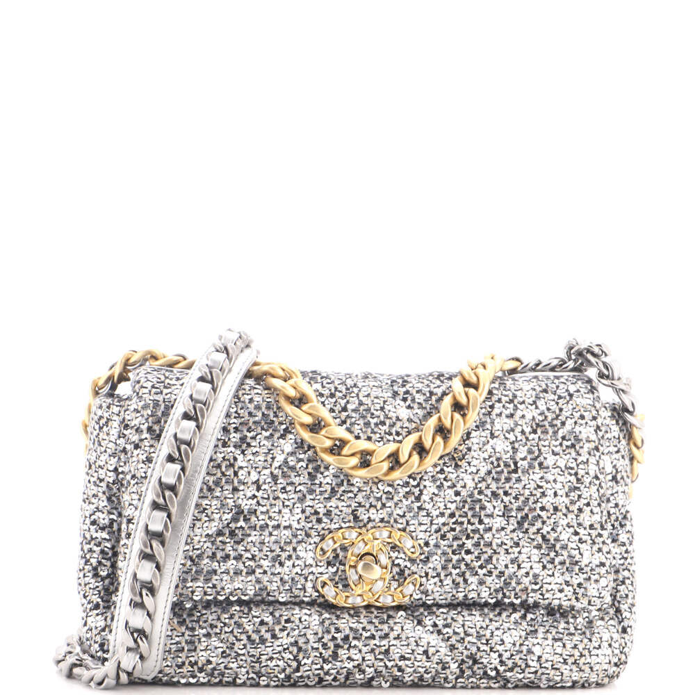 Chanel Medium 19 Flap Bag Quilted Sequins